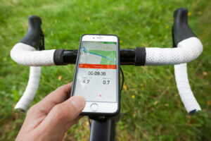 スマートフォンと自転車